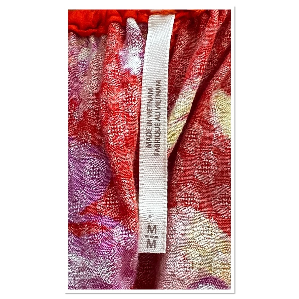 FREE PEOPLE Wisteria Maxi Dress Floral Vibrant Orange Sz M Viscous - Picture 11 of 12